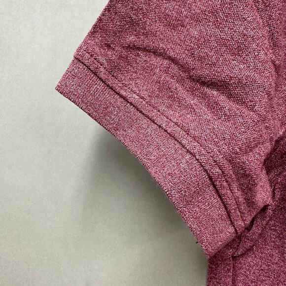 J. Crew Stretch piqué polo shirt in Marled Mahogany Size Medium New NWT - Picture 4 of 11